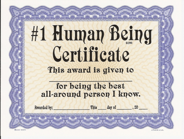 #1 human being